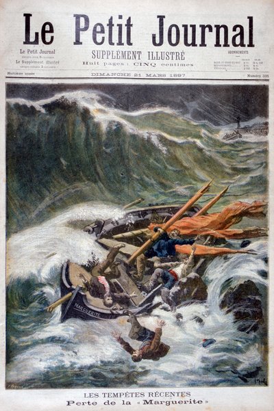 Verlies van de vissersboot Marguerite door Oswaldo Tofani