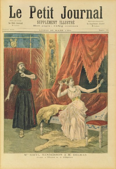 Mademoiselle Sibyl Sanderson (1865-1903) en Monsieur Jean Francois Delmas (1861-1933) in 
