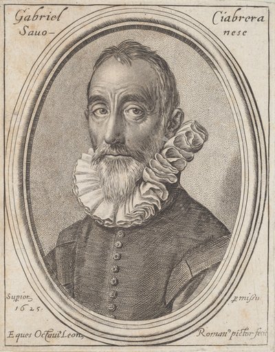 Gabriello Chiabrera door Ottavio Leoni