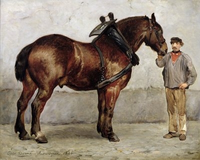 Het werkpaard, 1866 door Otto Bache