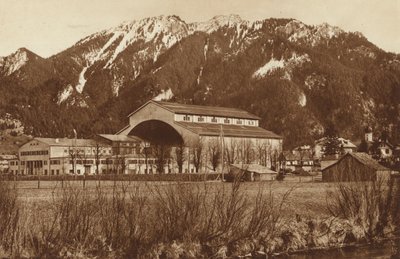 Het huis van het Passiespel in Oberammergau, uitzicht op Laber door Otto Ballerstedt