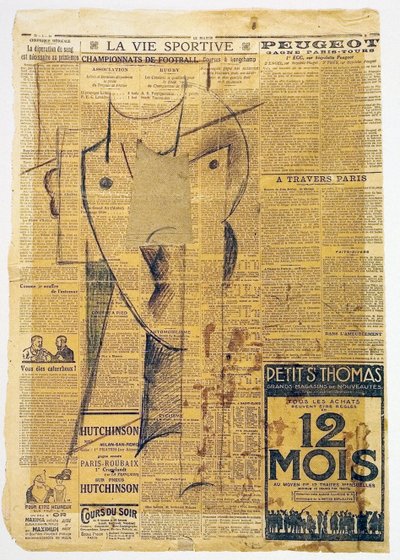 Hoofd, 1913-1914 door Otto Gutfreund