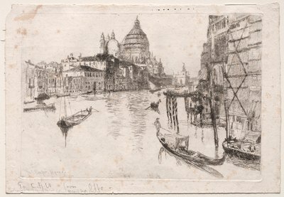 Ingang van het Canal Grande, 1880 door Otto H. Bacher