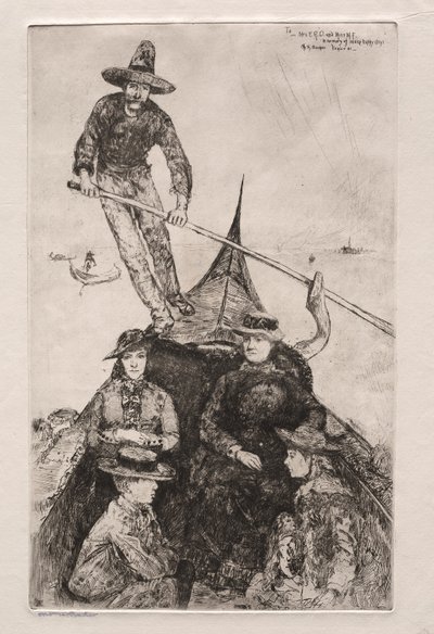 Etsen van Venetië, 1881 door Otto H. Bacher
