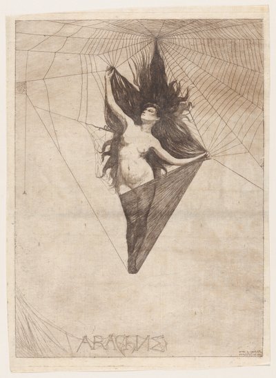 Arachne, 1884 door Otto Henry Bacher
