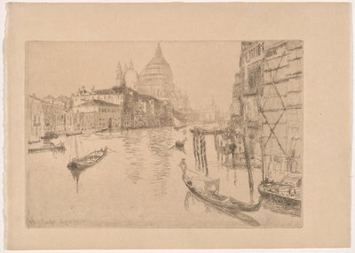 Toegang tot Canal Grande door Otto Henry Bacher