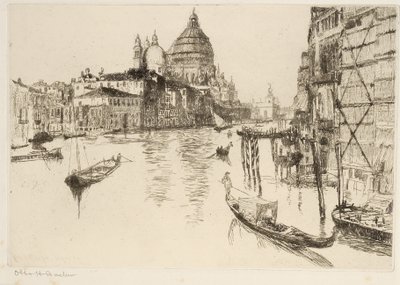 Grote Kanaal, Venetië door Otto Henry Bacher