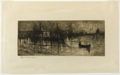 Regenachtige Nacht door Otto Henry Bacher