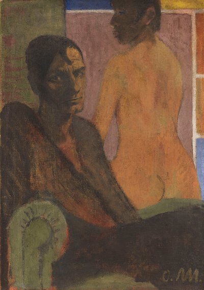 Zelfportret met rugactie, ca. 1929 door Otto Mueller