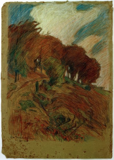 Hangweg met Bomen door Otto Ubbelohde