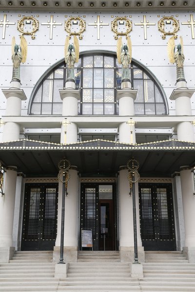 Am Steinhof kerk (kerk Leopld) ontworpen door Otto Wagner, Wenen, Oostenrijk (foto) door Otto Wagner
