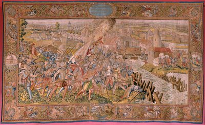 Verrassing bij Calais (La sorpresa de Calais). Eerste wandtapijt in de serie. 1597-1599. door Otto van Veen