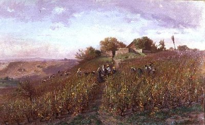 Oogst op de hellingen van de Arve door P.E. Rischgitz