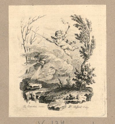 Afdrukken, winter en lente door P.P. Choffard