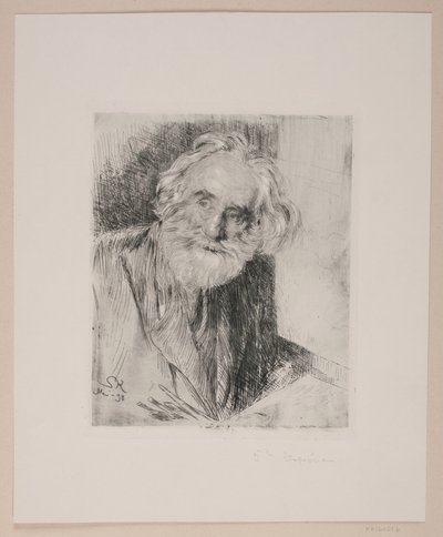 Portret van Vilhelm Kyhn door Peder Severin Krøyer
