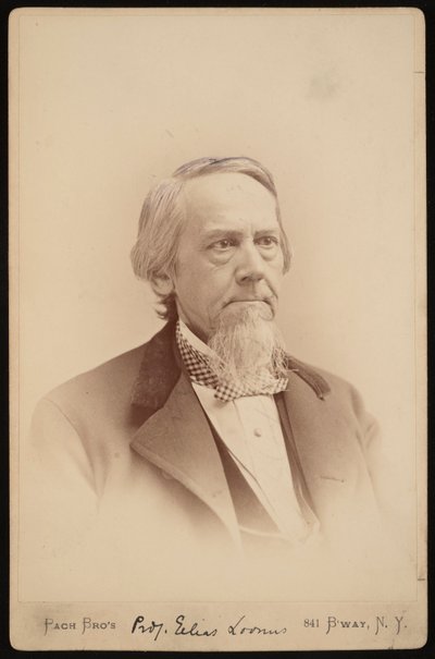 Portret van Elias Loomis 1811-1889, Tussen 1883 en 1889 door Pach Bros