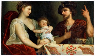 Eumenes en Roxana door Padovanino