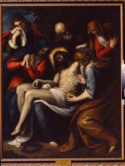 Pieta door Palma Il  Giovane