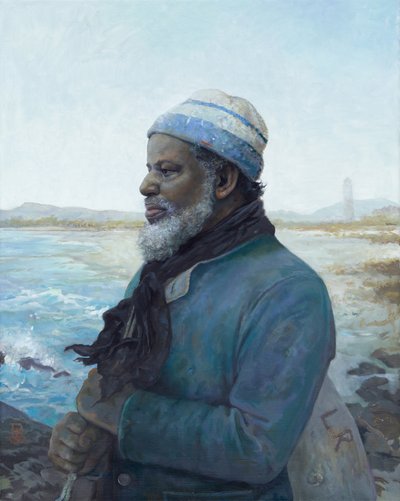 De weggelopen zeeman, 2020 (olieverf op doek) door Pamela Patrick White