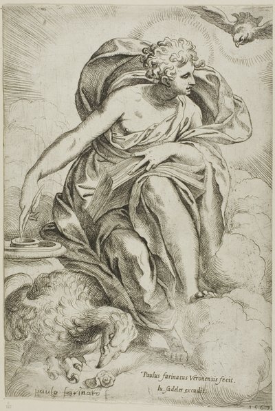 Johannes de Evangelist door Paolo Farinati