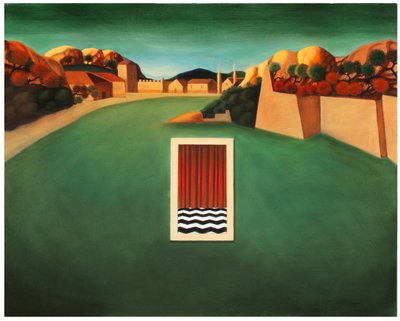 De voorkamer van het martelaarschap, 2017 (olieverf op houtpaneel) door Paolo Perfranceschi