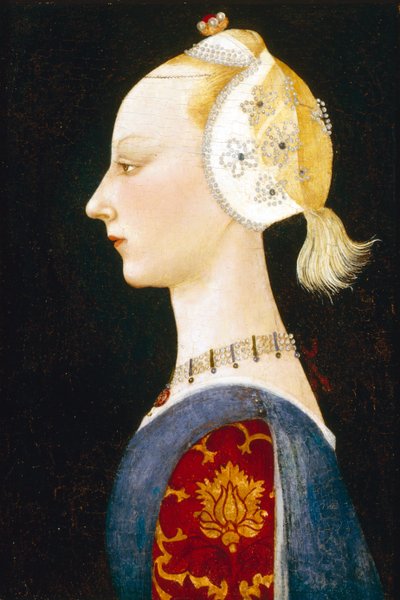 Een jonge dame van mode, 1462-1465 door Paolo Uccello