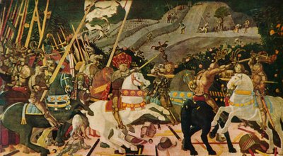 De Slag bij San Romano, ca. 1438 door Paolo Uccello