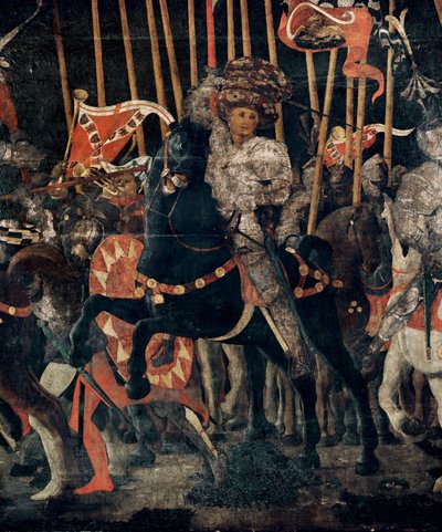 De Slag bij San Romano in 1432 ... door Paolo Uccello