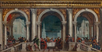 Het feest in het huis van Levi, 1573 door Paolo Veronese