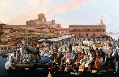 De slachting van tonijn in Kaap Passero in aanwezigheid van de Koninklijke Familie door Paolo de Albertis