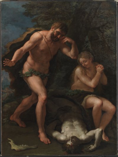 Adam en Eva Treuren om het Lichaam van Abel door Paolo de Matteis