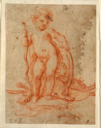 Ontwerp voor Cupido en Trofee van Wapens door Paolo de Mattheis