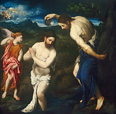 De doop van Christus door Paris Bordone