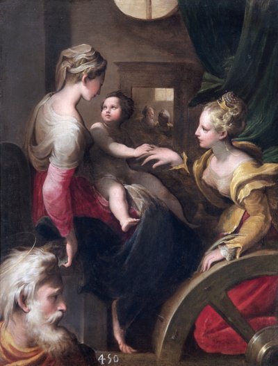 Het Mystieke Huwelijk van St. Catharina door Parmigianino (1503 40) (after)