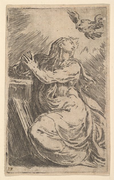 De Annunciatie door Parmigianino