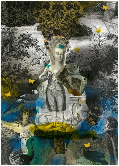 Dromerige rocococollage door Pascal Bouchet-Spiegel
