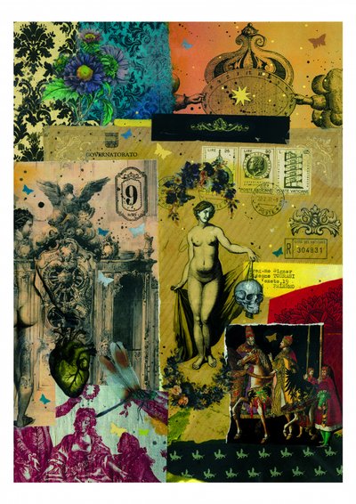 Romantische barokcollage door Pascal Bouchet-Spiegel