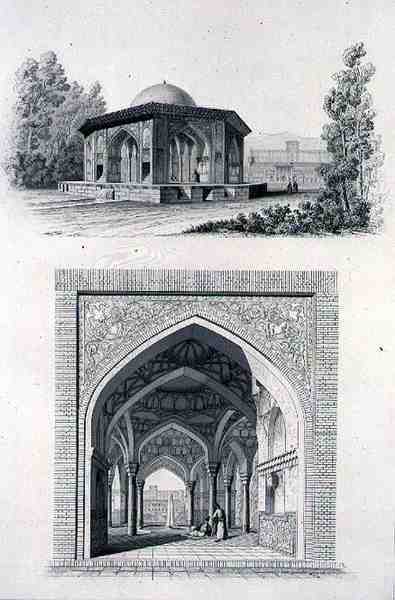 Kiosque in het Golestan Qajar Paleis 
