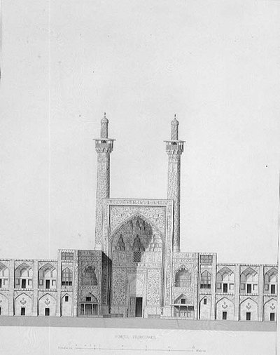 Hoofdingang van Mesdjid-i-Shah, Isfahan, uit 