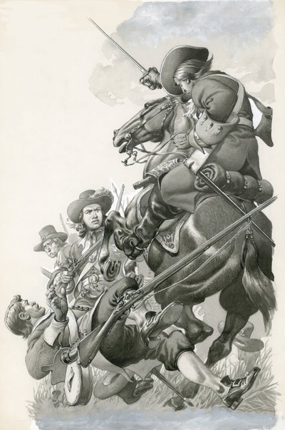 Zwarte buik van een paard door Pat (1907-95) Nicolle