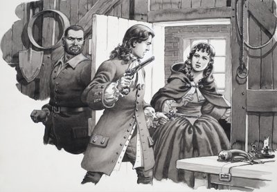 Meisje in de Grijze Mantel door Pat (1907-95) Nicolle