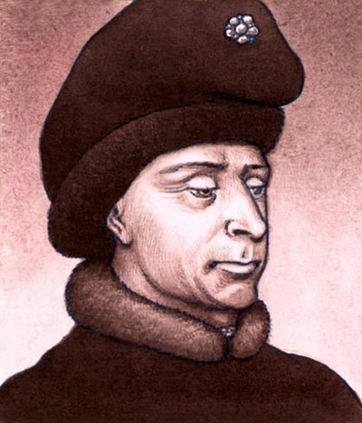 Jan zonder Vrees, hertog van Bourgondië door Pat (1907-95) Nicolle