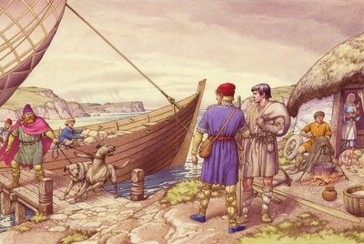 St Patrick van Ierland (gouache op papier) door Pat (1907-95) Nicolle