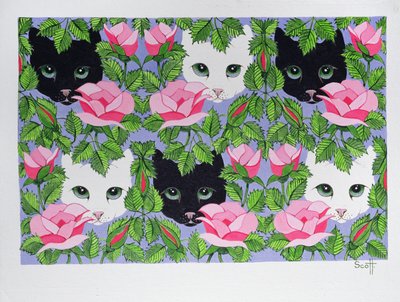 Heres Looking at You (olieverf op doek) door Pat Scott