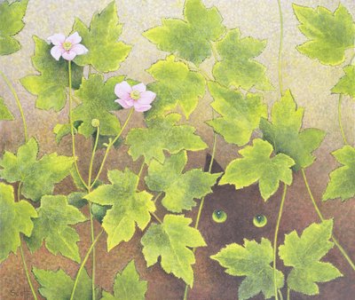 Kijken (acrylverf op doek) door Pat Scott