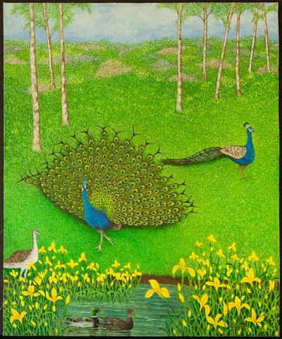 Winnende manieren, 2012 (acryl op papier) door Pat Scott