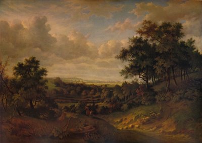 Een Uitzicht op de Theems: Greenwich in de verte, 1820 door Patrick Nasmyth