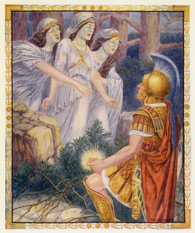 Perseus en de Drie Grijze Vrouwen door Patten (after) Wilson