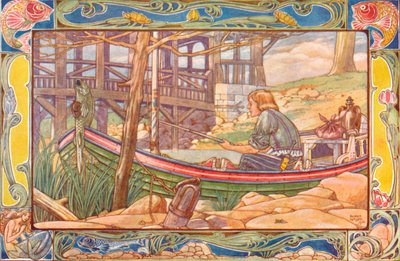 De visser, 1901 door Patten Wilson