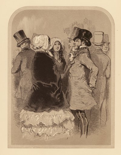Gavarni in Londen: De flaneur in Regent Street (litho) door Paul (after) Gavarni